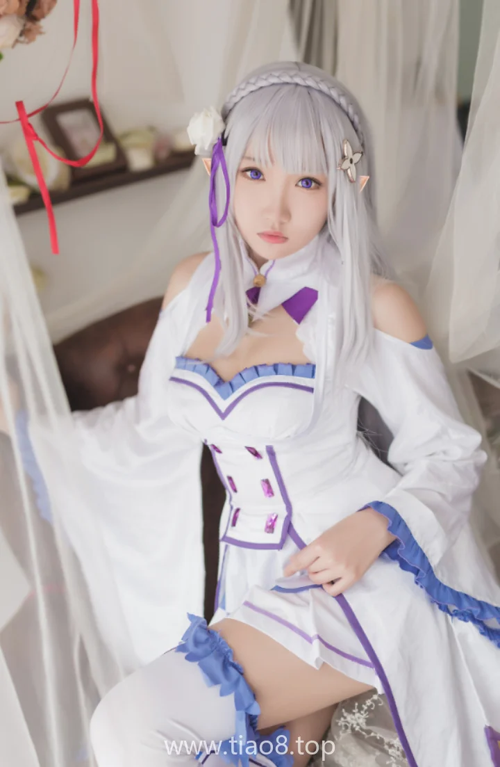 瓜希酱这期艾米莉亚cos写真第1张 瓜希酱这期艾米莉亚cos写真第1张