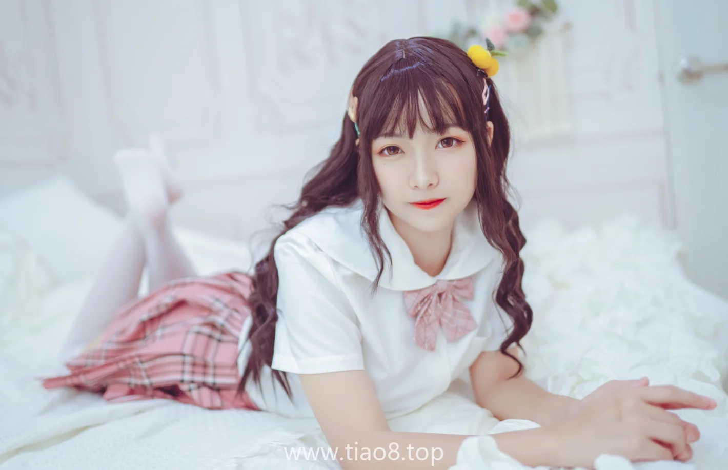 lovely呆玄过膝白丝cos写真第2张 lovely呆玄过膝白丝cos写真第2张