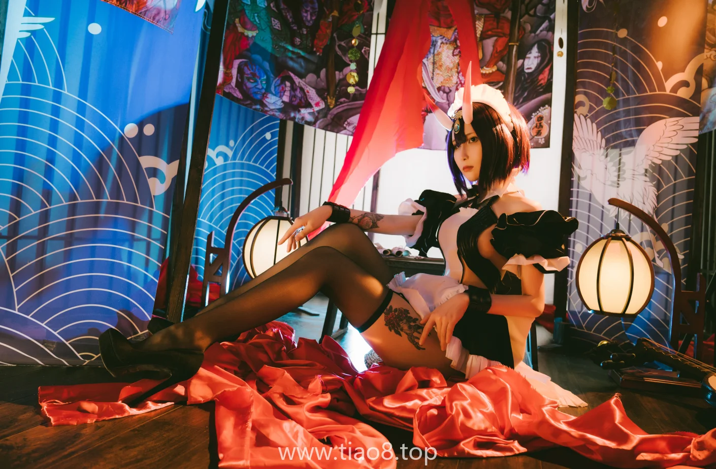 Vams子的酒吞童子cos写真第4张