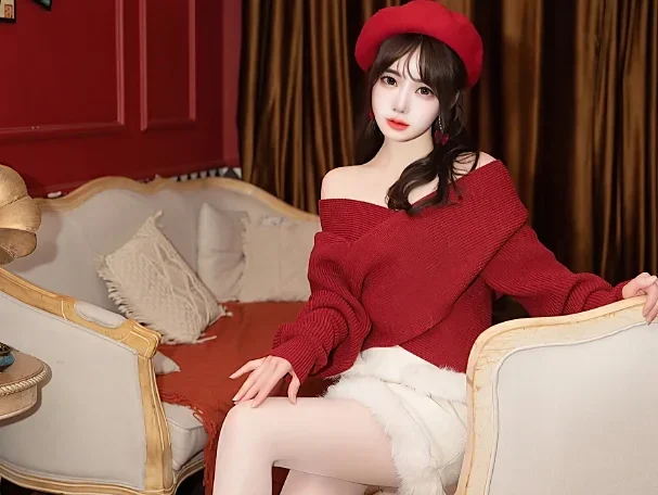 林月月十八岁的这组红裙,一整面红墙凭什么不显闷?